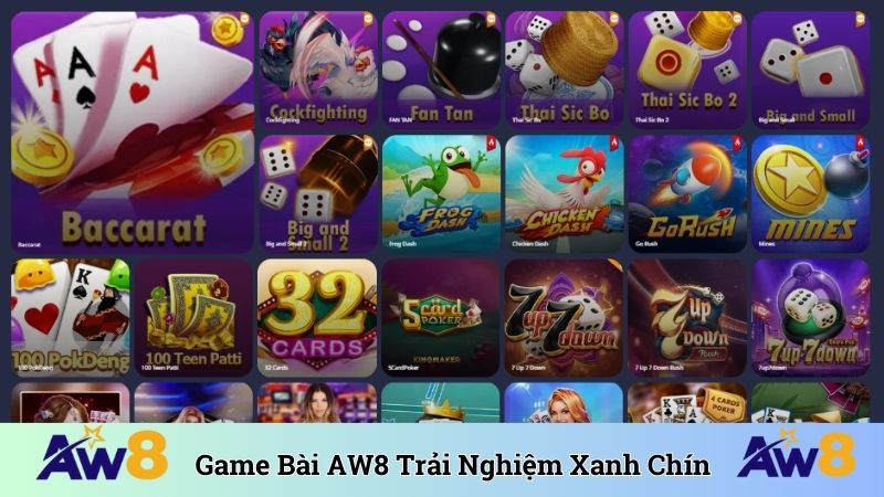 AW8 Game bài AW8 trải nghiệm xanh chín bậc nhất
